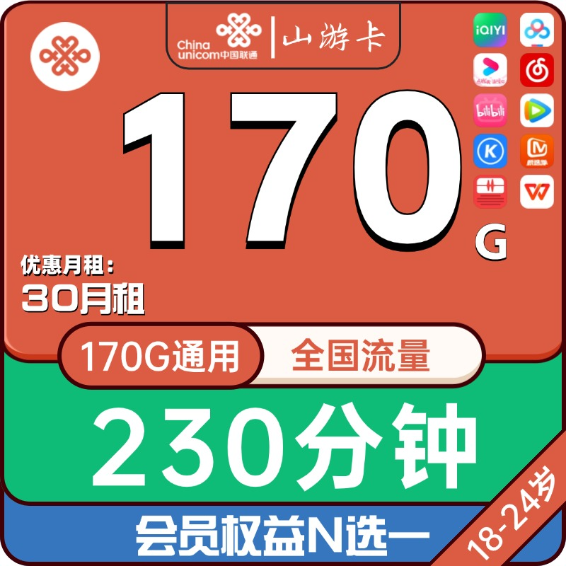 联通山游卡